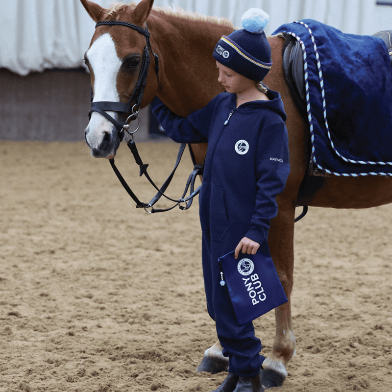 Equetech Official Pony Club Jersey All-In-One Jumpsuit Junior - Navy-2