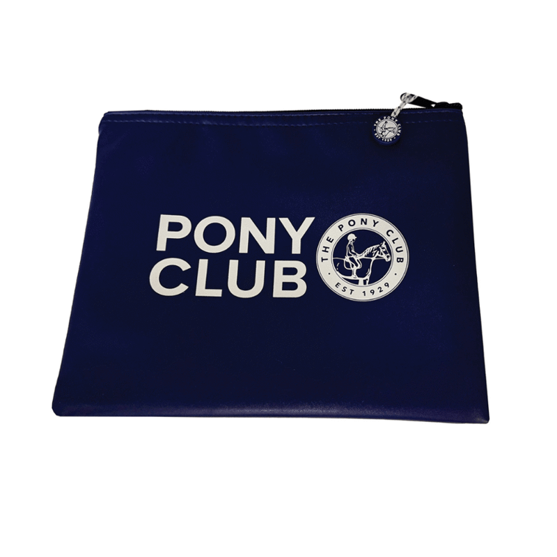 Equetech Official Pony Club Passport Wallet / Travel Pouch in Navy