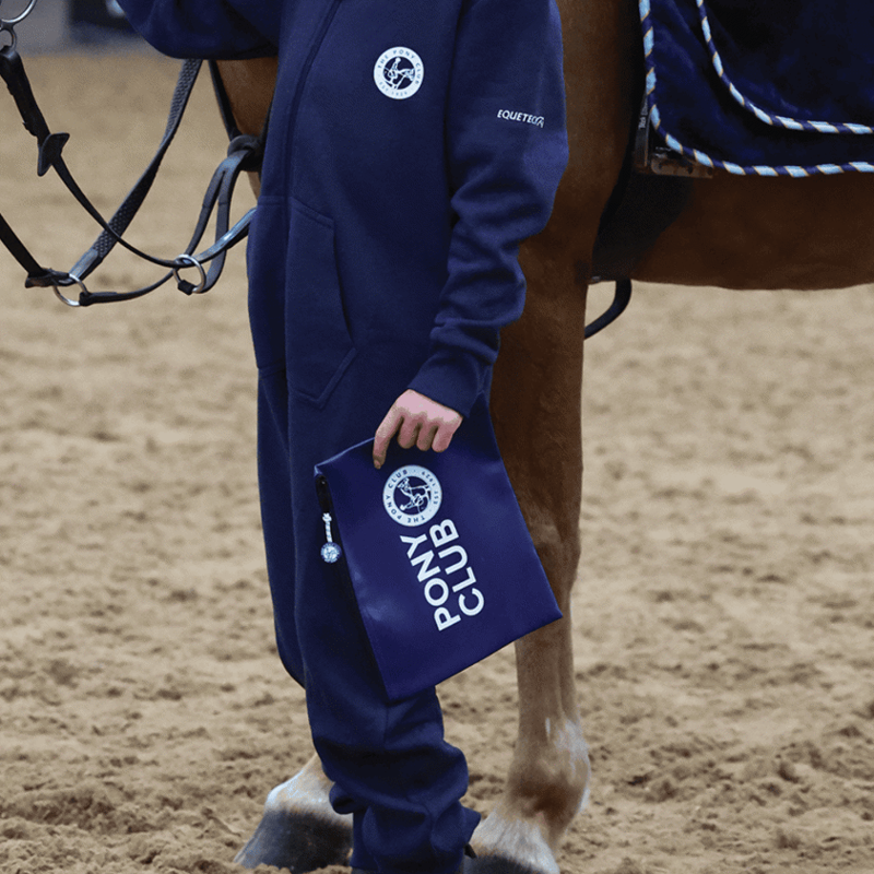 Equetech Official Pony Club Passport Wallet / Travel Pouch in Navy-3