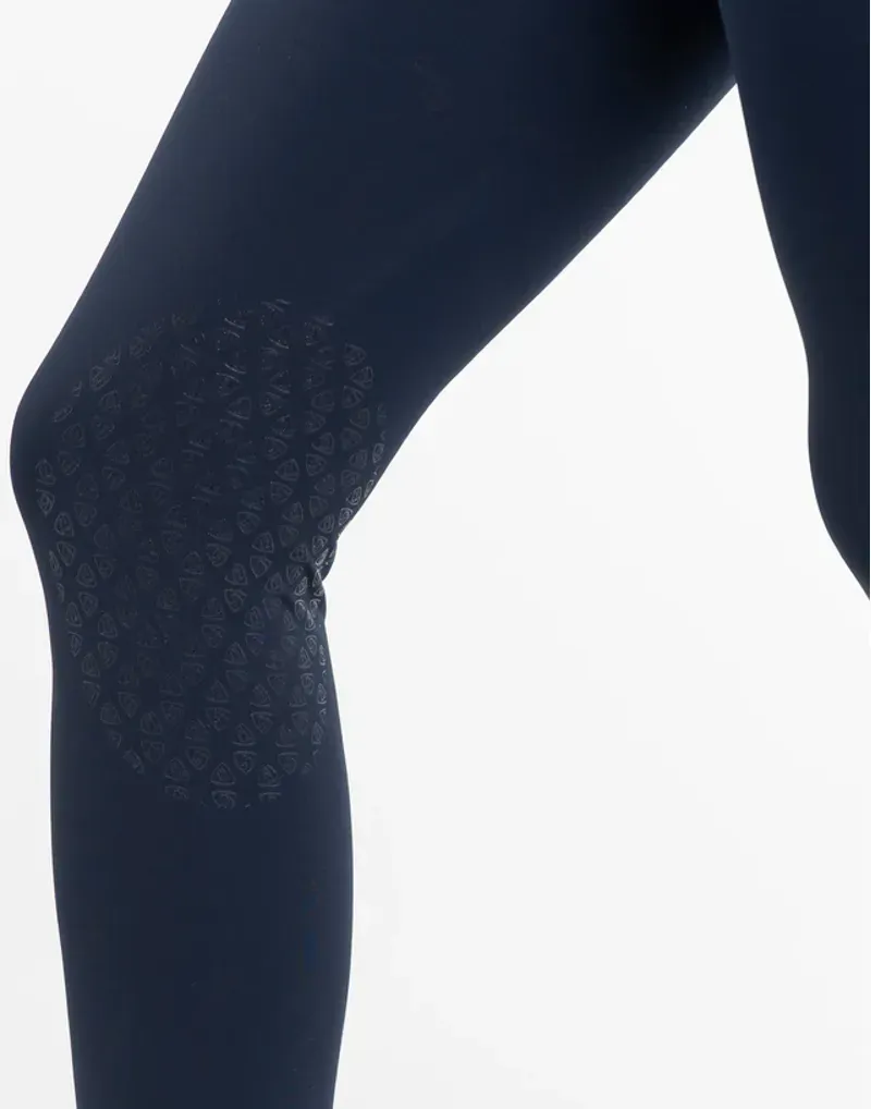 Equidry Water Repellent Leggings Full Seat Women's - Navy/White-3