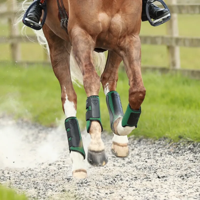 Equilibrium Tri-Zone Impact Sports Boots Hind - Hunter Green-5