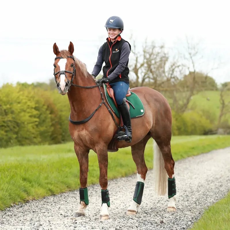 Equilibrium Tri-Zone Impact Sports Boots Hind - Hunter Green-2