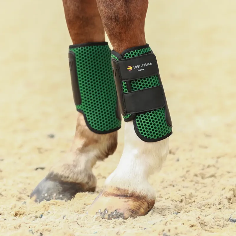 Equilibrium Tri-Zone Impact Sports Boots Front - Hunter Green-1