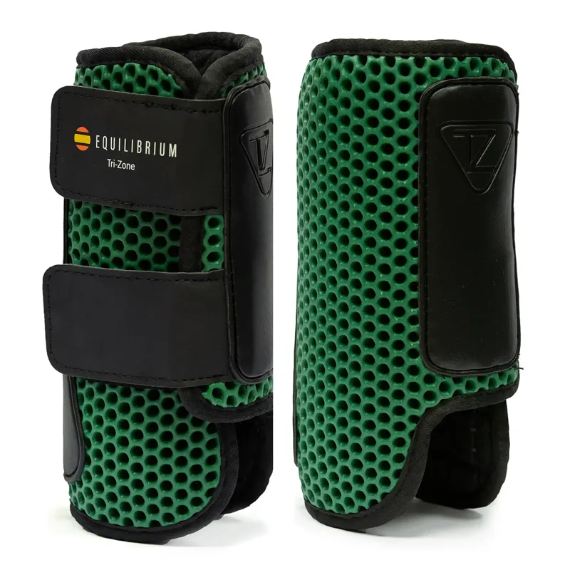 Equilibrium Tri-Zone Impact Sports Boots Front - Hunter Green