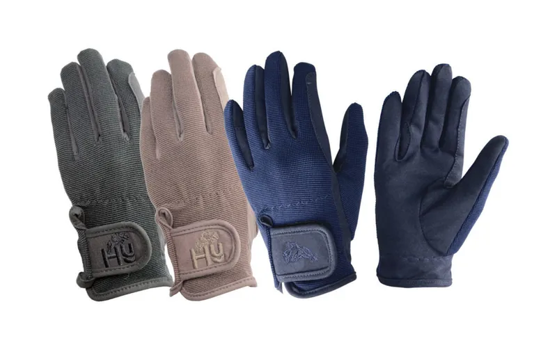 Hy Equestrian Children's Every Day Riding Gloves - Black-1