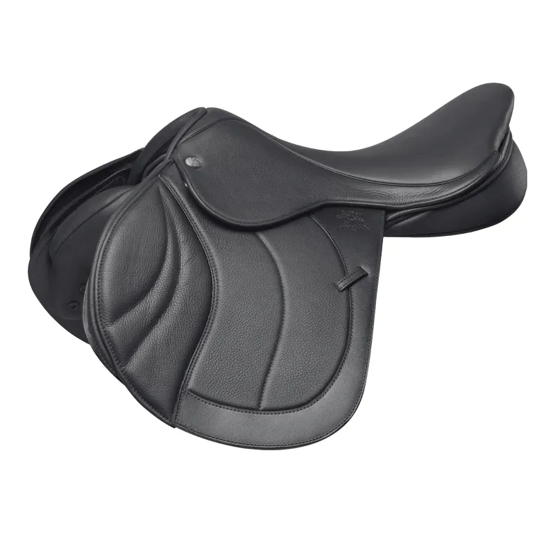 Fairfax Classic Deluxe Dual Flap Jump Saddle - Black