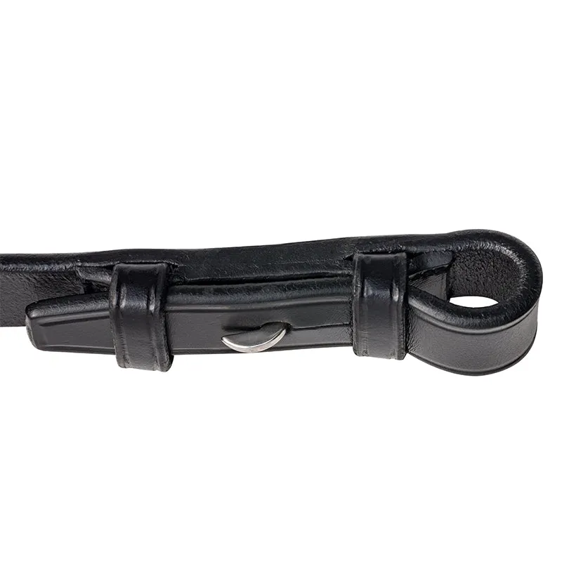 Fairfax Continental Rubber Reins in Black-2