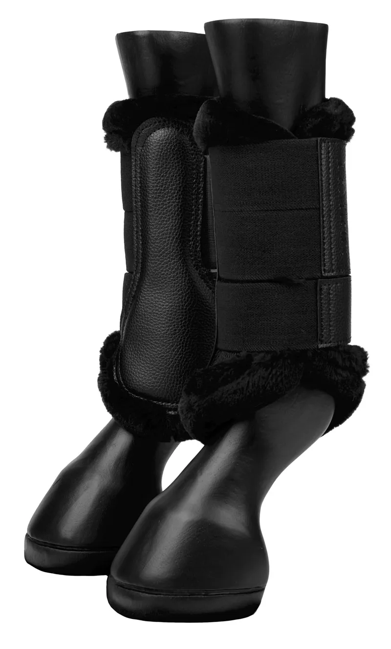 LeMieux Fleece Edged Mesh Brushing Black/Black