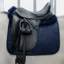 Prolite Dressage Fleece Trim Adjustable Saddlecloth - Navy