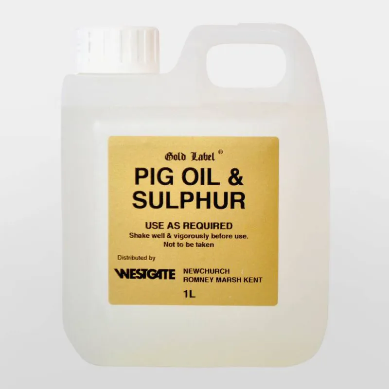 Gold Label Pig Oil and Sulphur 1 lt