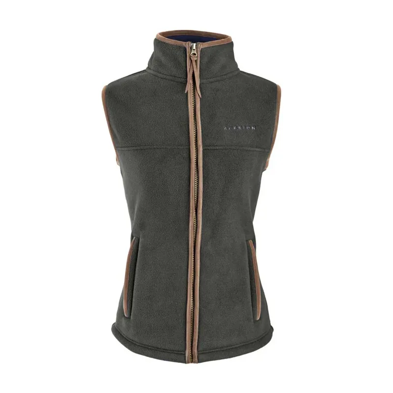 Aubrion Young Rider Core Fleece Gilet in Green-1