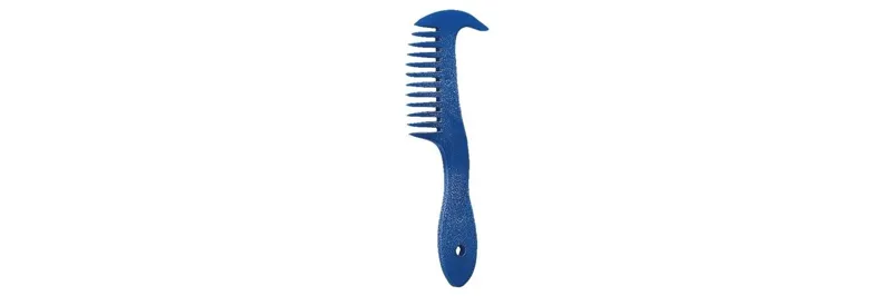 Haas Wide Tooth Mane Comb - Blue