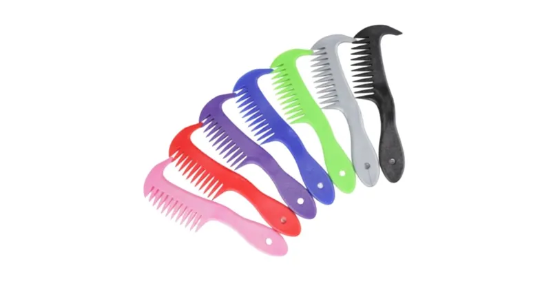 Haas Wide Tooth Mane Comb - Purple-1