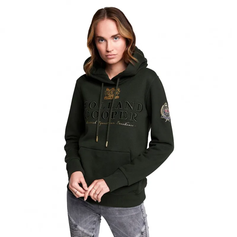 Holland Cooper Heritage Hoodie- Racing Green
