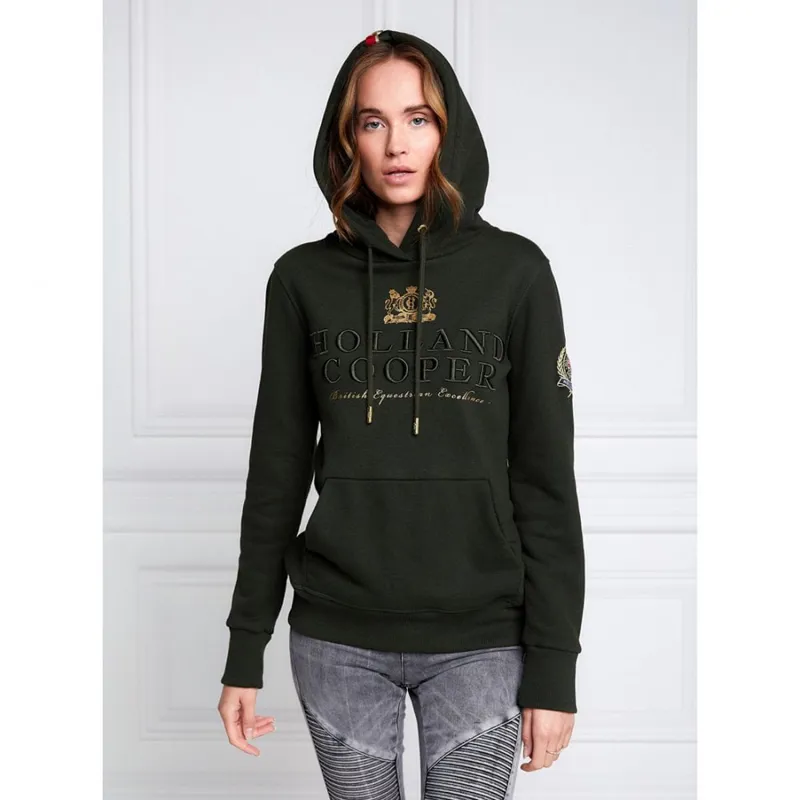 Holland Cooper Heritage Hoodie- Racing Green-3
