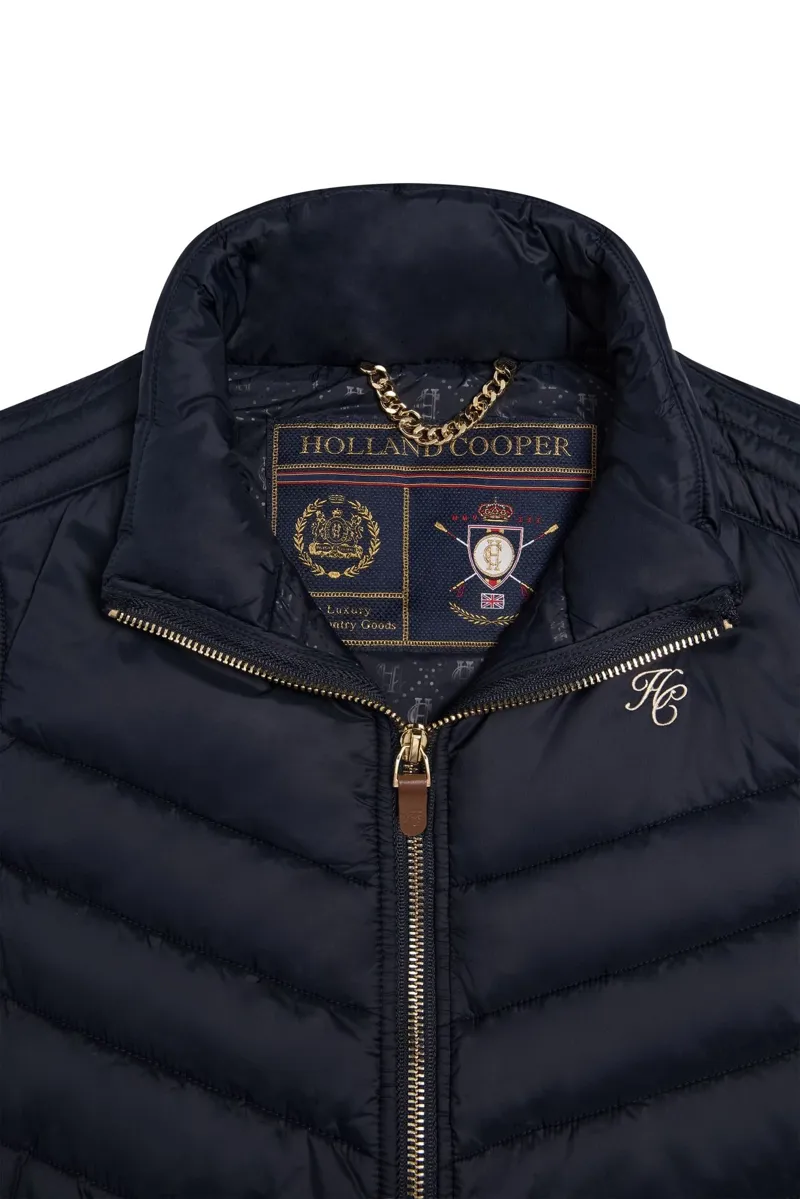 Holland Cooper Hybrid Equestrian Gilet - Ink Navy-2