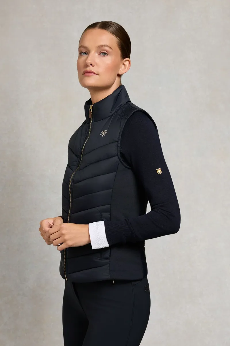 Holland Cooper Hybrid Equestrian Gilet - Ink Navy-5