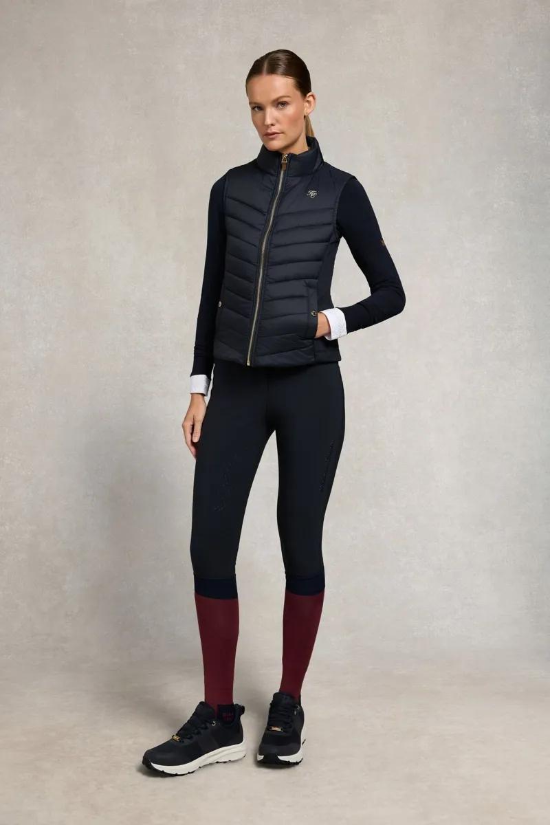 Holland Cooper Hybrid Equestrian Gilet - Ink Navy-6