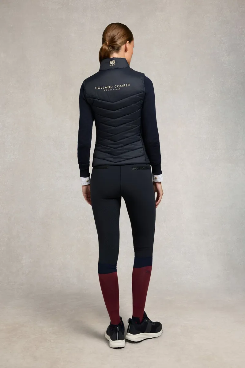 Holland Cooper Hybrid Equestrian Gilet - Ink Navy-7
