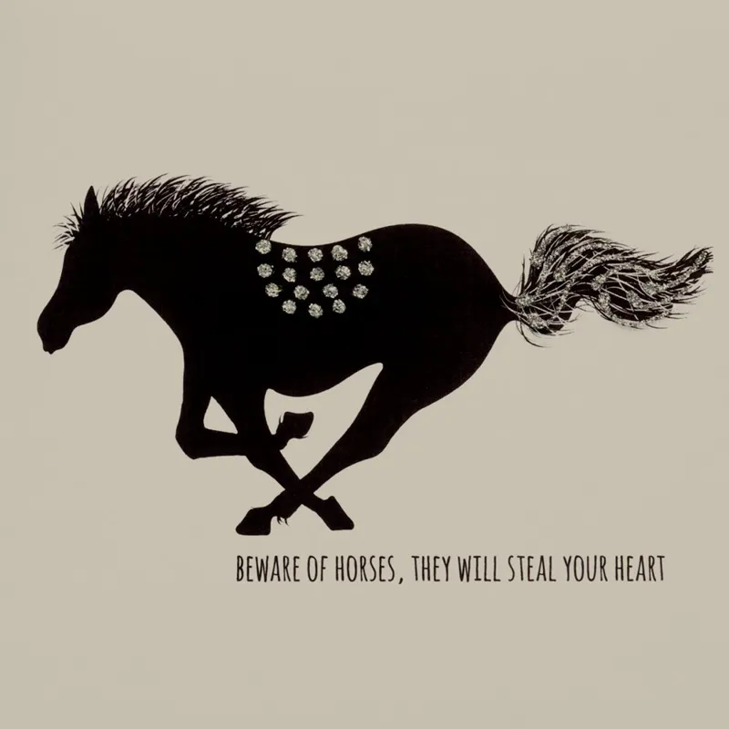 English Graphics 'Beware of Horses' Card -2