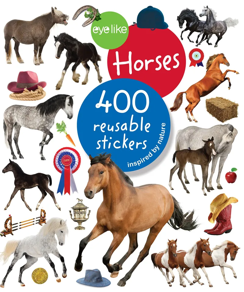 Eyelike Horses: 400 Reusable Stickers