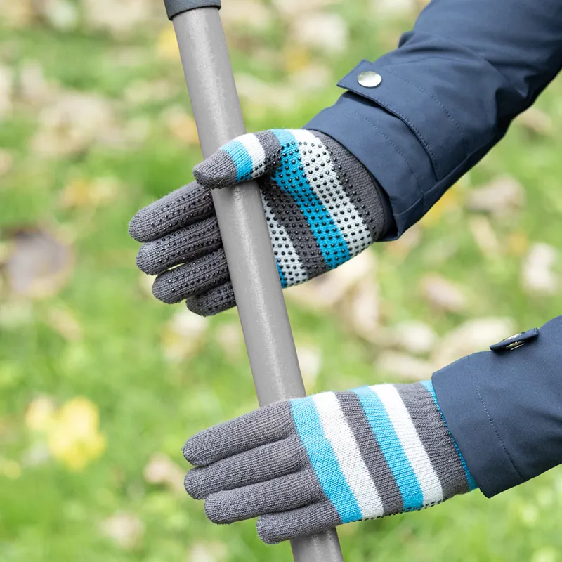 Hy5 Magic Striped Gloves - Blue/Grey-1