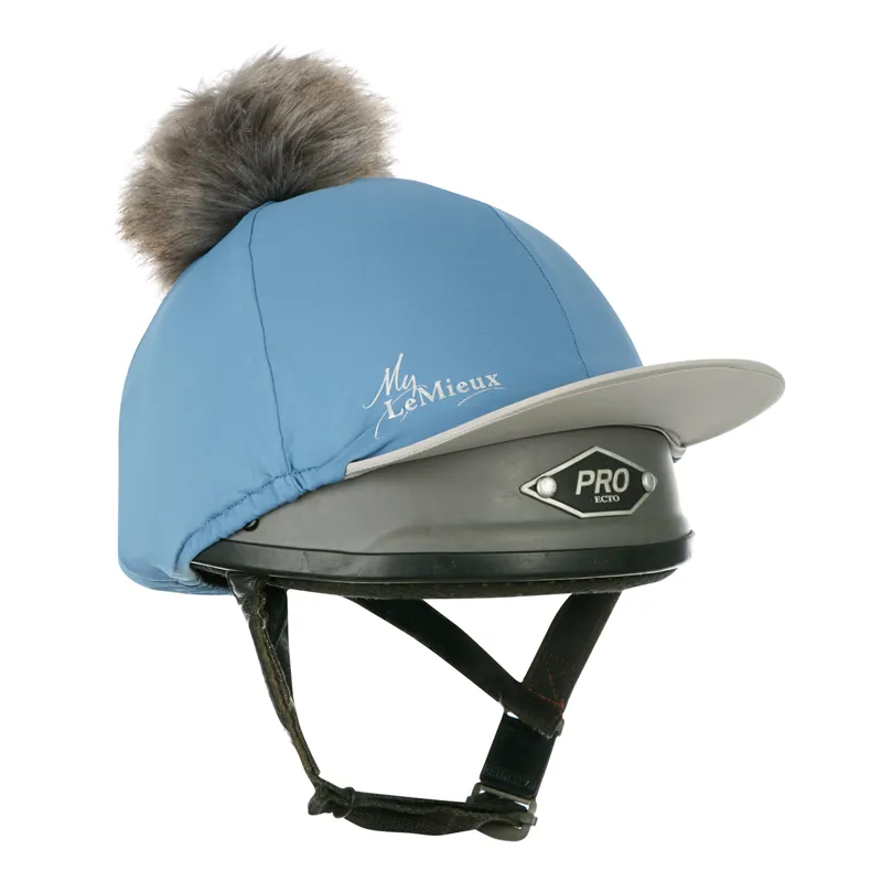  LeMieux Hat Silk - Ice Blue/Grey