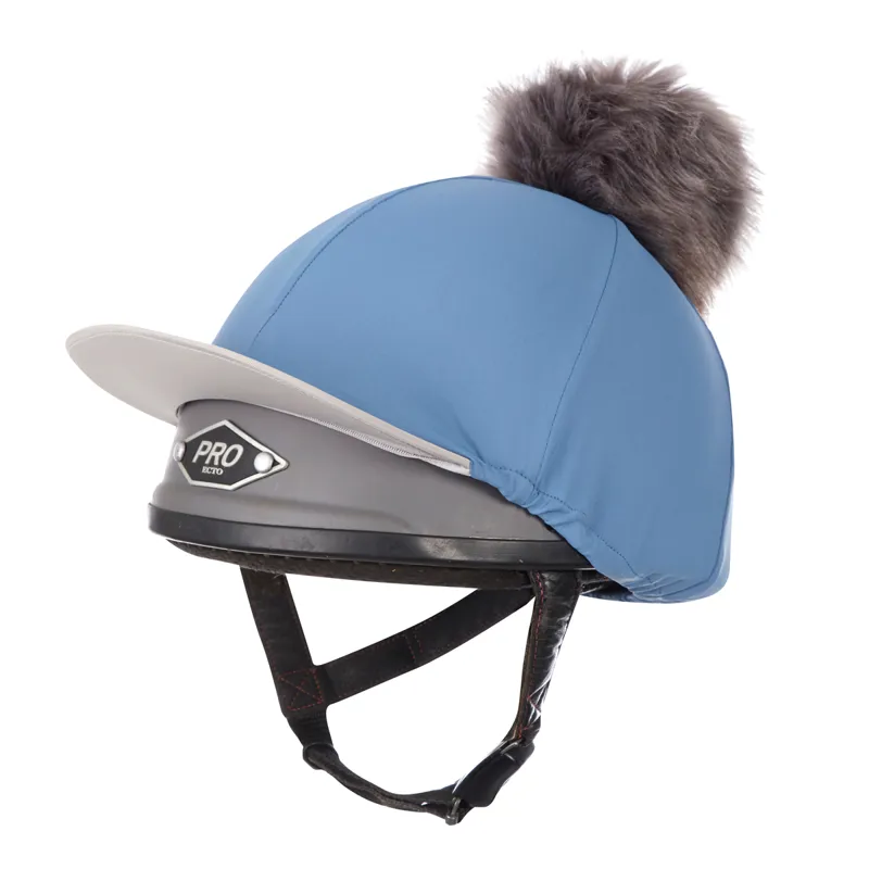  LeMieux Hat Silk - Ice Blue/Grey-1