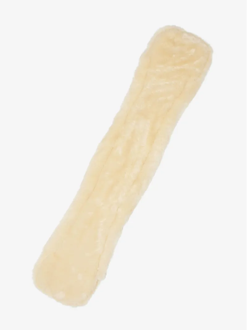 LeMieux Simuwool Dressage Girth Cover - Natural-1