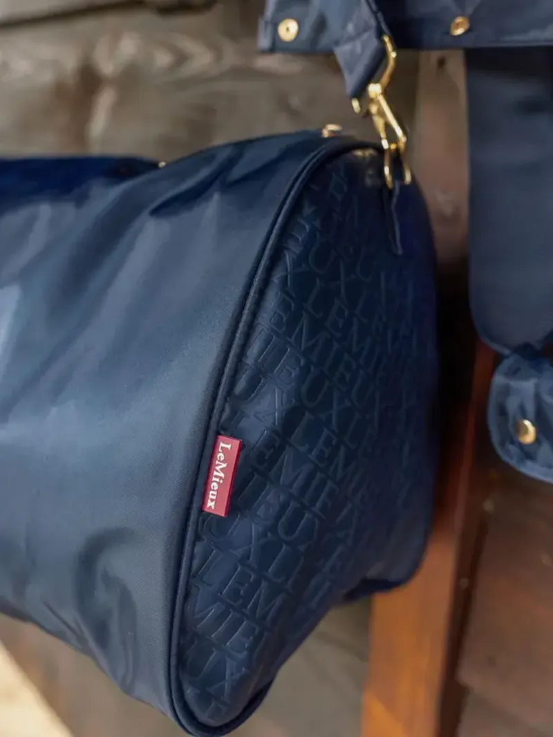 LeMieux Luxe Show Jacket Duffle Bag - Navy-3