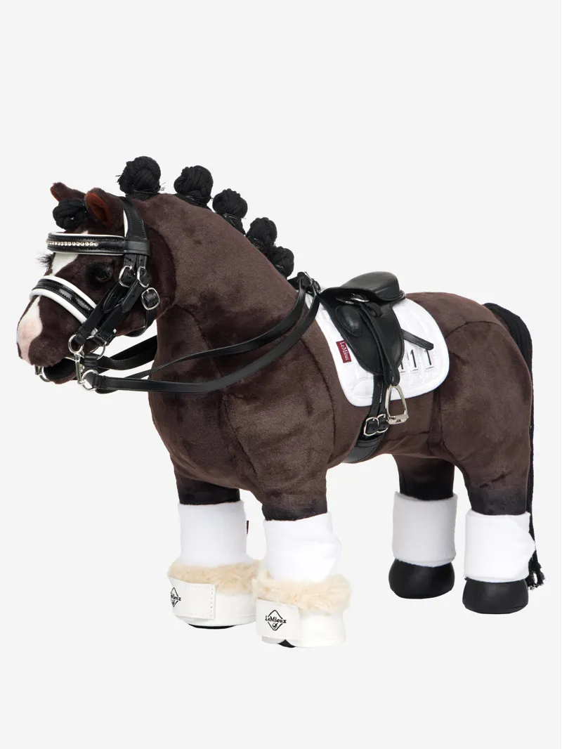 LeMieux Toy Pony Dressage Overreach Boot - White-3