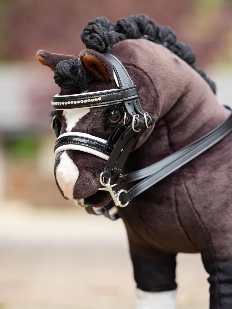 LeMieux Toy Pony Double Bridle - Black-2