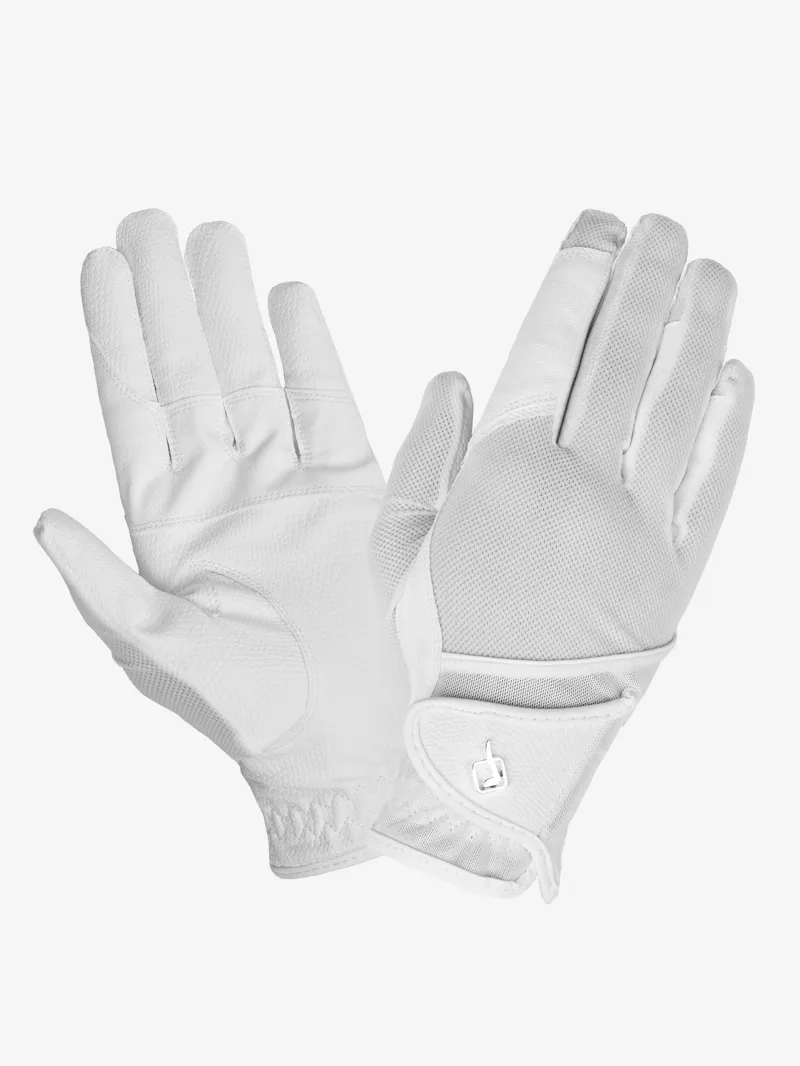 LeMieux Pro Mesh Gloves - White