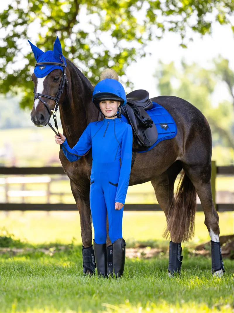 LeMiuex Young Rider Base Layer - Benetton Blue-2