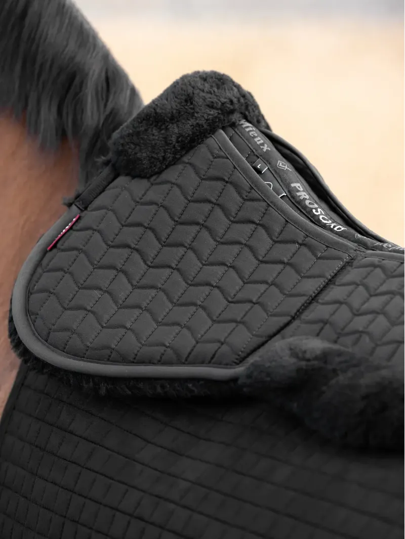 LeMieux Merino+ ProSorb 2 Pocket Half Pad - Black/Black-1