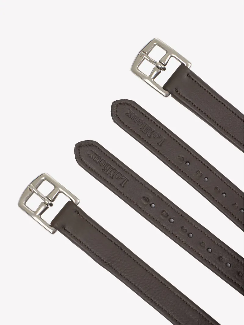LeMieux Children's Stirrup Leathers - Brown-1