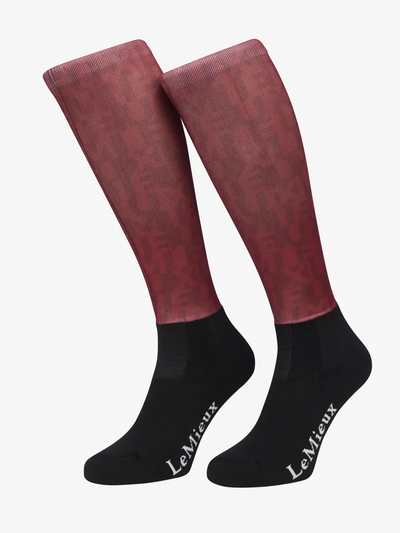 LeMieux Footsie Socks Casey Ember-3