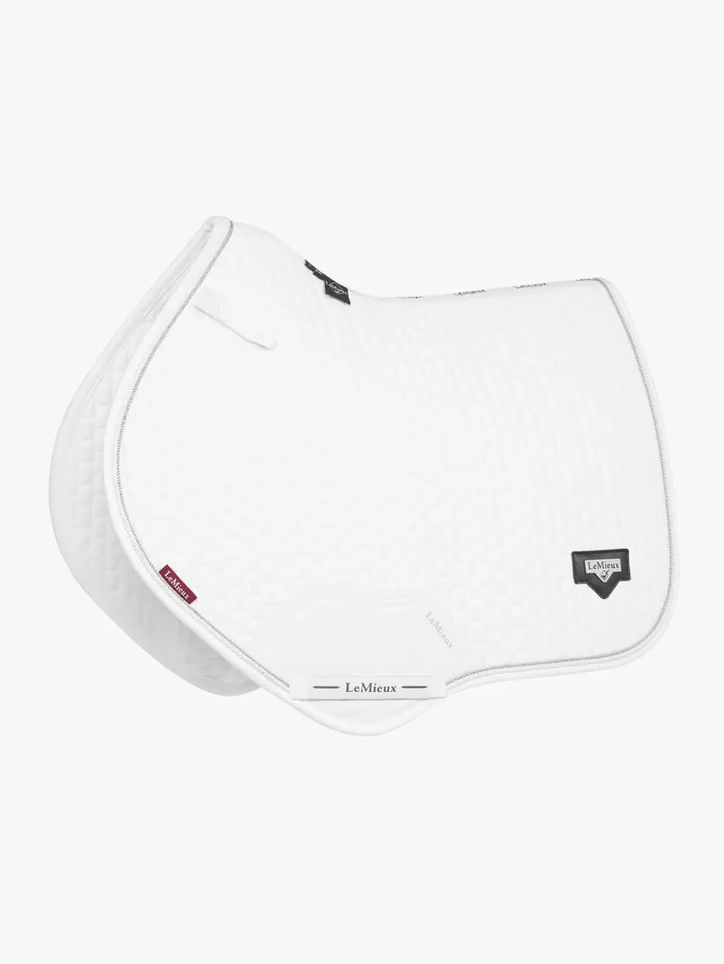 LeMieux Puissance Suede Close Contact Pad - White