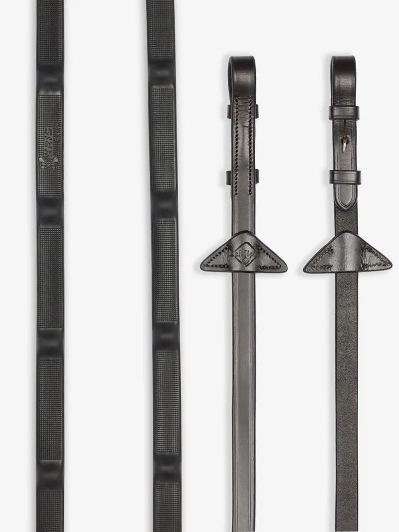 LeMieux Ergo Grip Rubber Reins - Brown