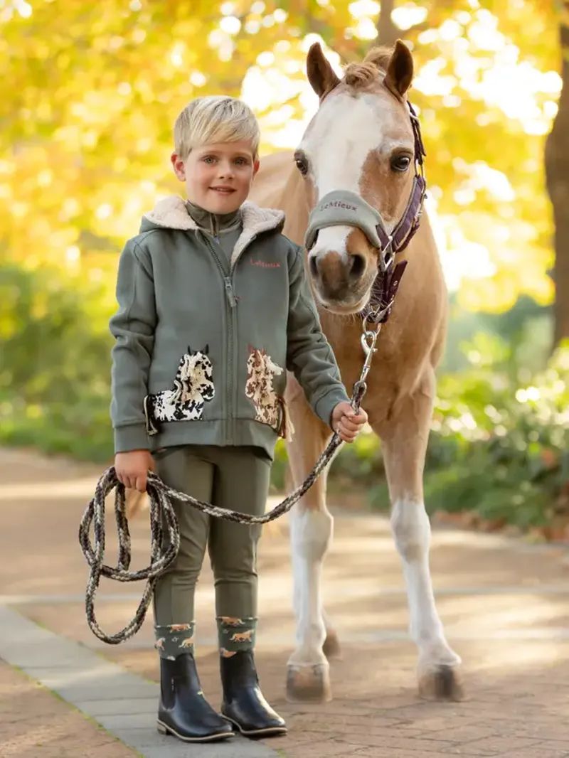 LeMieux Mini Vogue Headcollar and Leadrope - Damson-1