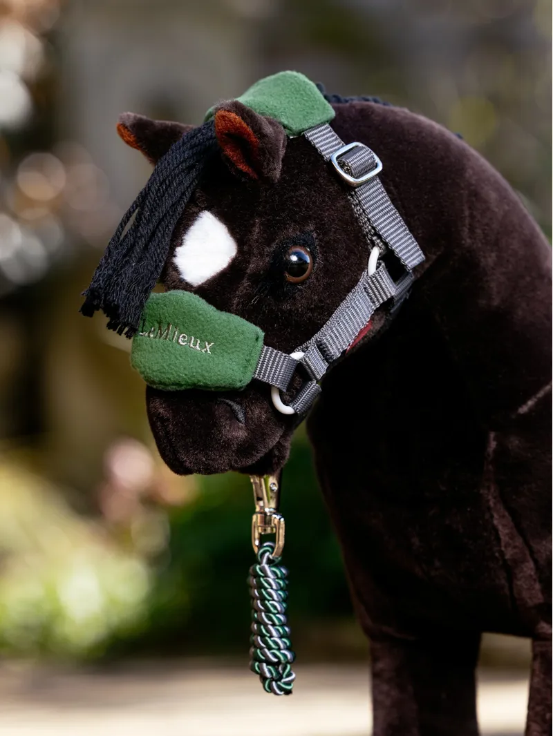 LeMieux Toy Pony Vogue Headcollar and Leadrope - Hunter Green-1