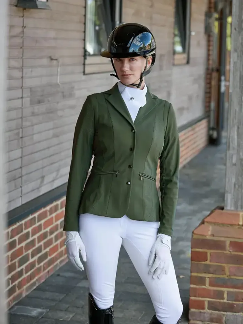 LeMieux Jessica Mesh Show Jacket Pine Green-4