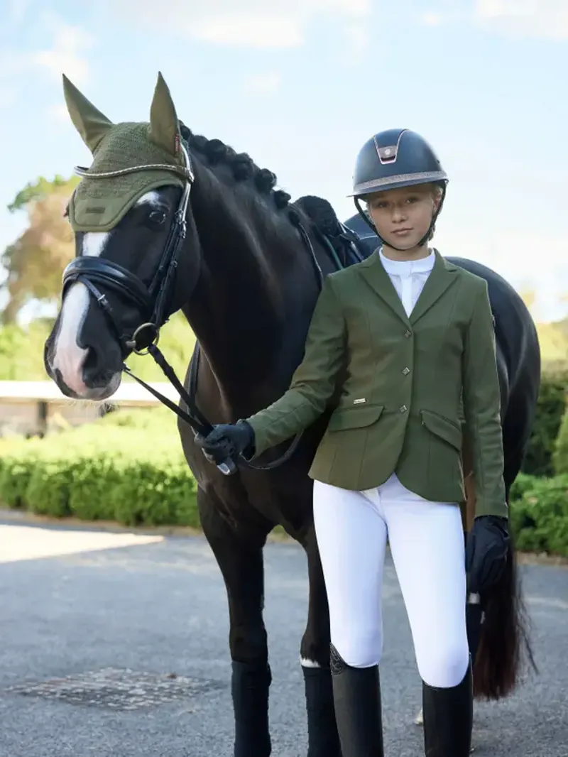 LeMieux Young Rider Kennedy Show Jacket Pine Green-3