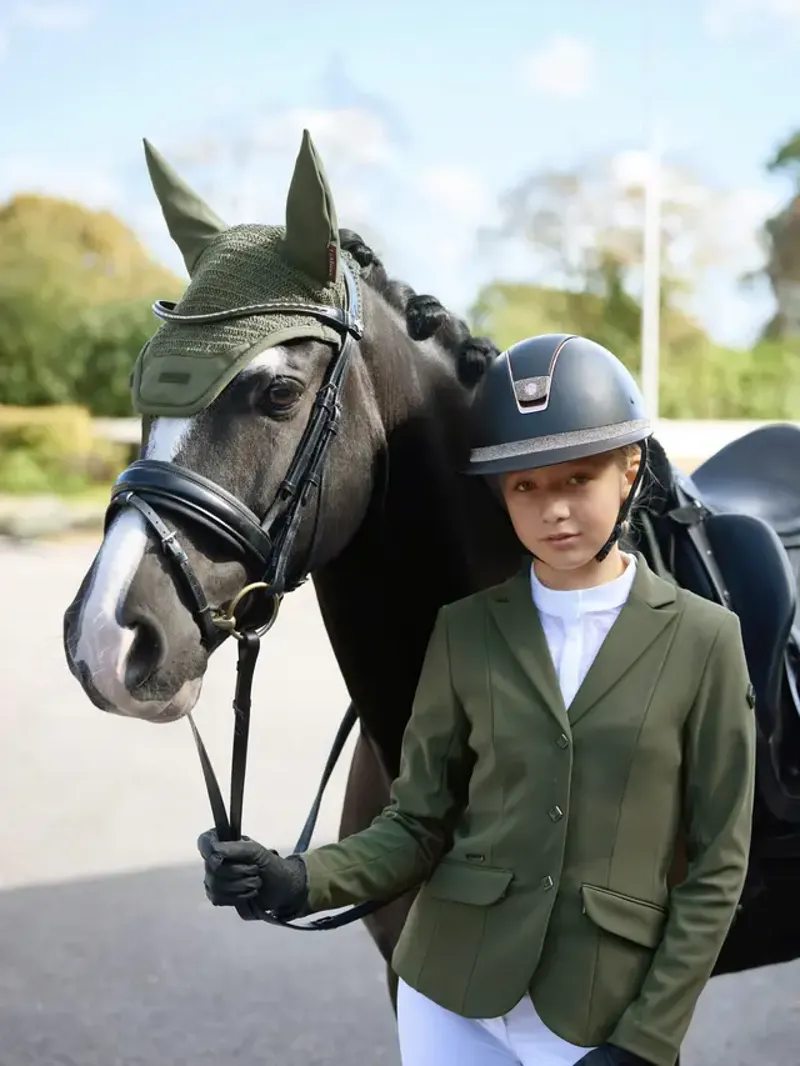 LeMieux Young Rider Kennedy Show Jacket Pine Green-1