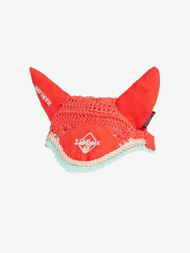 LeMieux Harlow Toy Pony Fly Hood - Coral Crush-1