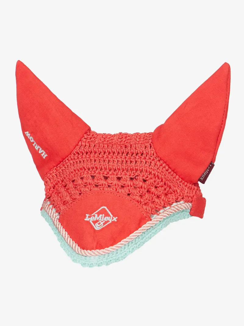 LeMieux Harlow Hobby Horse Fly Hood - Coral Crush