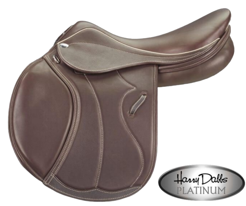 Harry Dabbs Italiano 17.5 Medium Wide Brown Saddle 