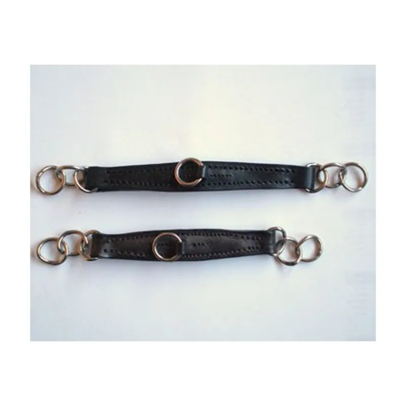 Leather Curb Chain Black