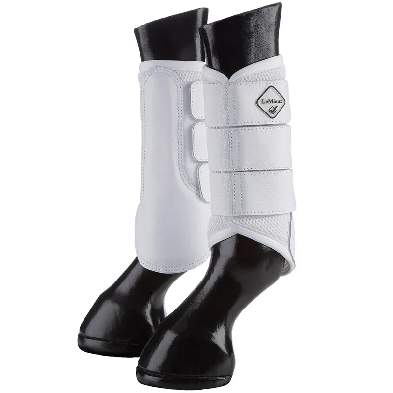 LeMieux Mesh Brushing Boots White