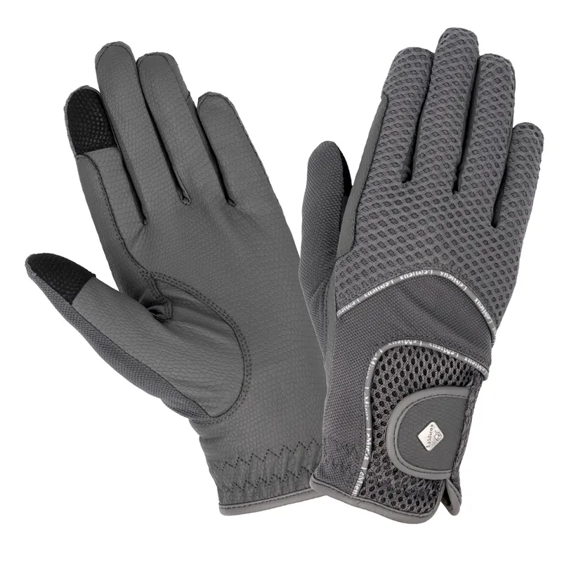 LeMieux Pro Touch 3D Mesh Riding Glove Grey
